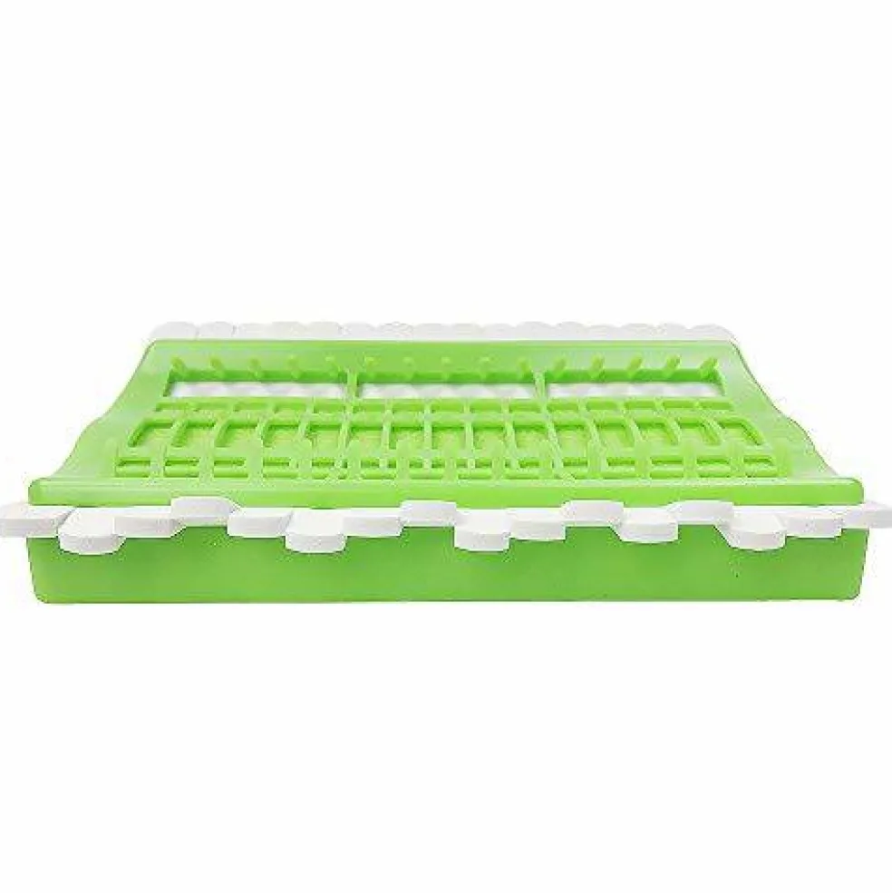 Floss Organizer Embroidery Kit Cross Stitch Tool, 30 Positions Thread Organizers, Plastic & Foam, Green