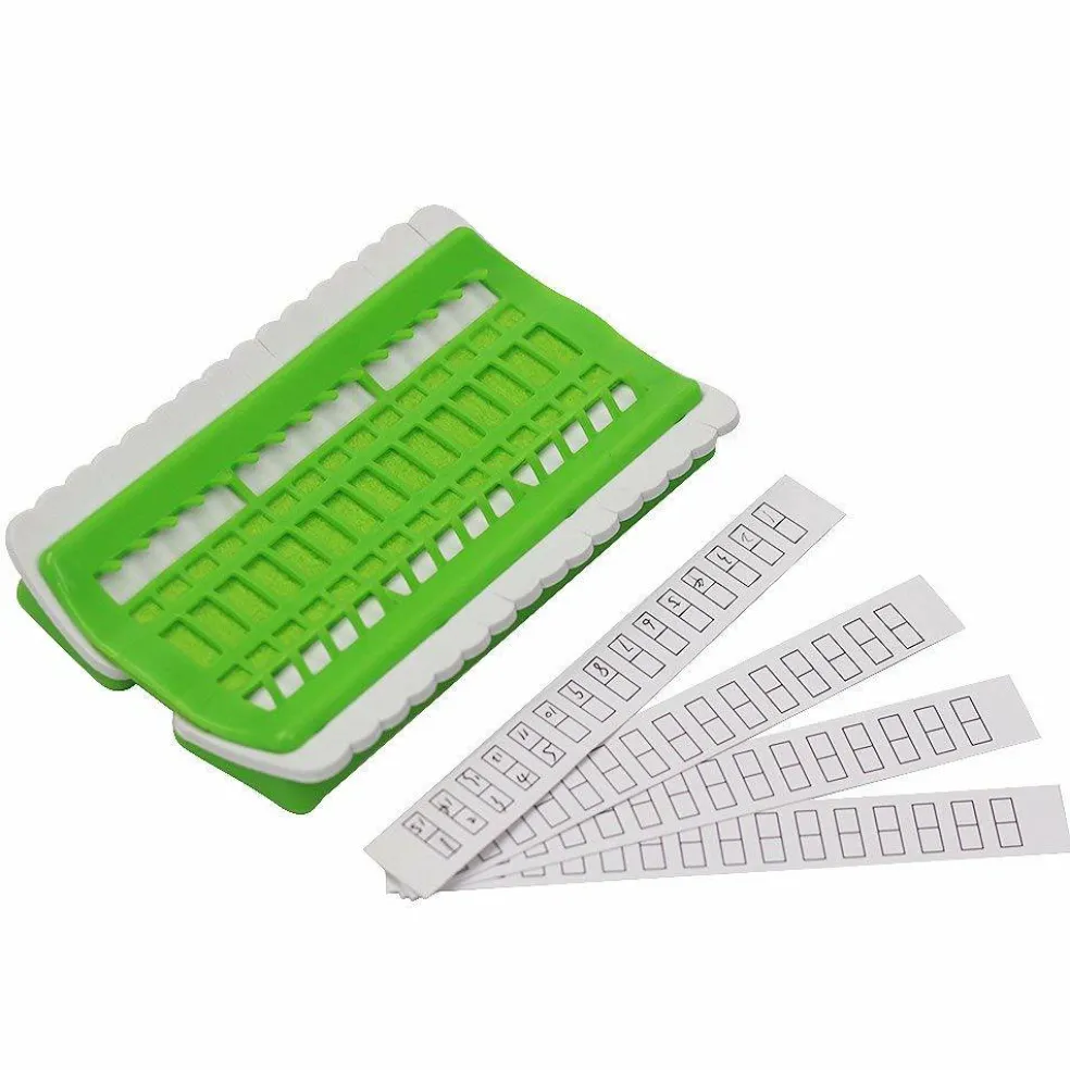 Floss Organizer Embroidery Kit Cross Stitch Tool, 30 Positions Thread Organizers, Plastic & Foam, Green