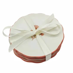 6" Flower Ceramic Plates, 4ct. by Celebrate It™