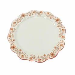 10.5" Flower Ceramic Plates, 4ct. by Celebrate It™