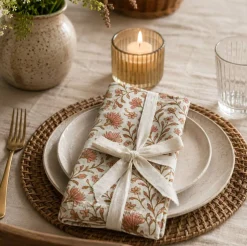 Flower Cotton Napkins, 4ct. by Celebrate It™