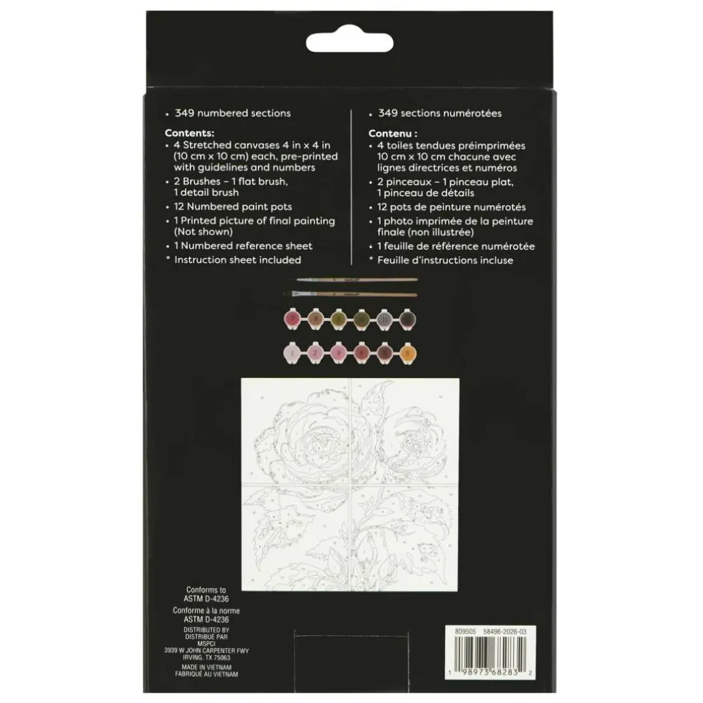 Flower Eyes Paint-by-Number Gallery Mini Kit by Artist's Loft®