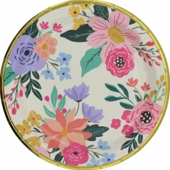 9" Flower Paper Dinner Plates, 8ct. by Celebrate It™