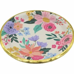 9" Flower Paper Dinner Plates, 8ct. by Celebrate It™