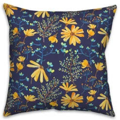 Flowers & Foliage Throw Pillow