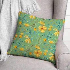 Flowers & Foliage Throw Pillow