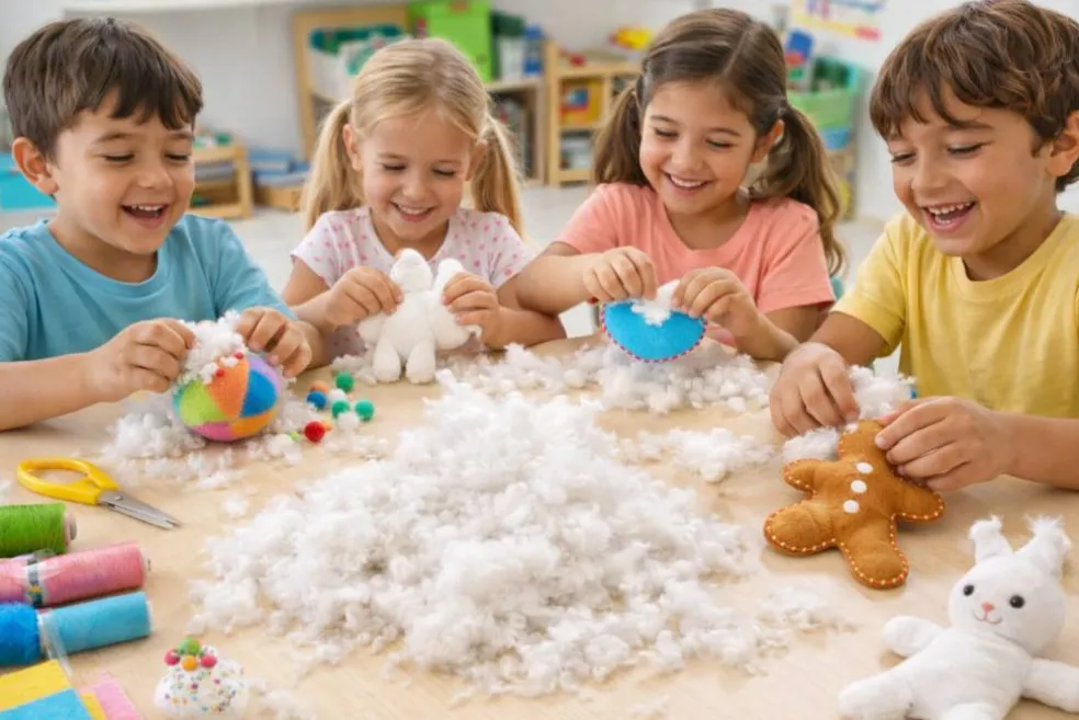 Fluff Fill Polyester Stuffing – 16 oz Premium Fiberfill for Crafts, Pillows & Plush Projects