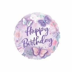 17" Flutters Happy Birthday Foil Balloon