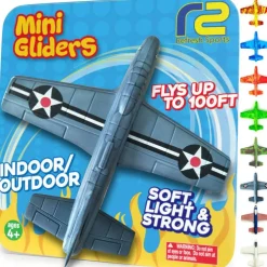 Foam Airplane for Kids: Airplane Toy Glider Plane Styrofoam Airplanes - Best Summer Gifts for Boys for All Ages 4 5 6 7 8 + Year Old - Outside Toys Air Planes Outdoor Army Toys for Kids Presents