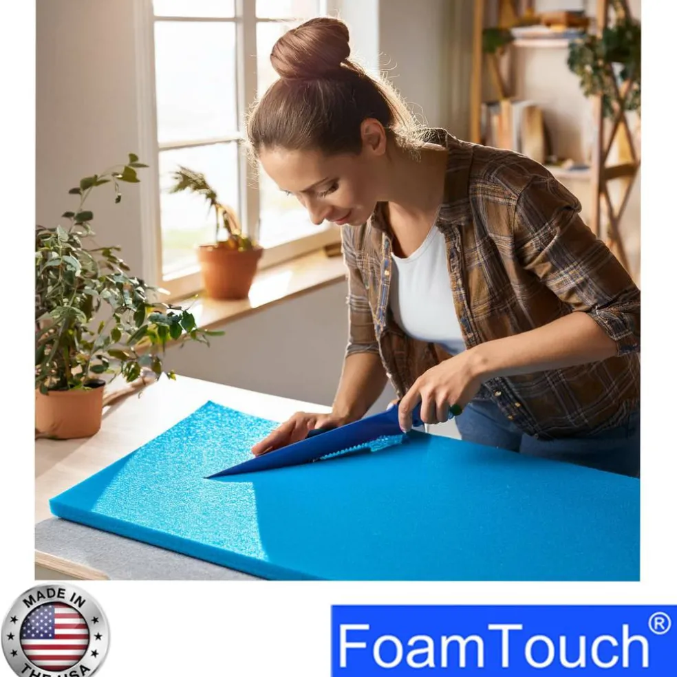 FoamTouch® 1" x 24" x 84" High Density Upholstery Foam