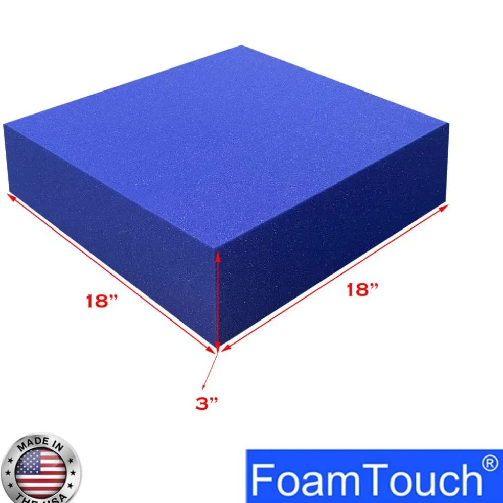 FoamTouch® 3" x 18" x 18" High Density Upholstery Foam