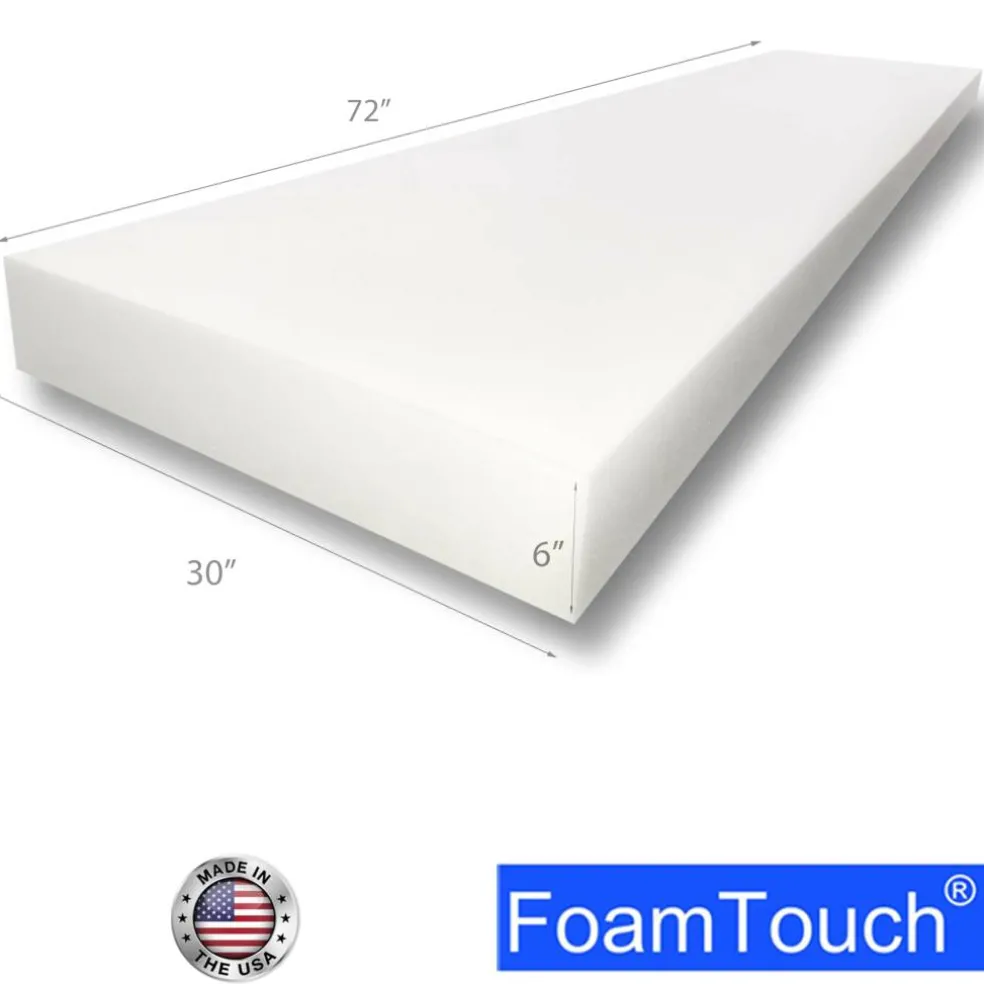 FoamTouch® 5" x 30" x 72" High Density Upholstery Foam