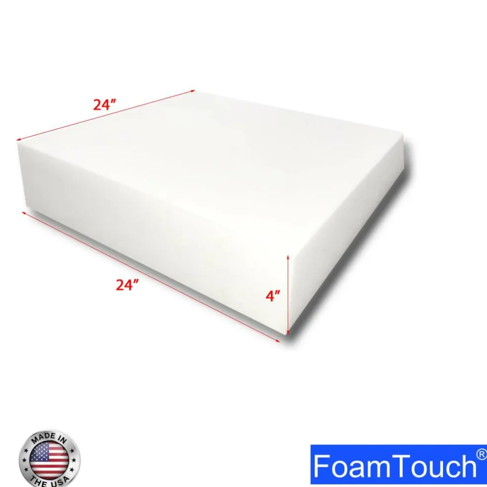 FoamTouch® 4" x 24" x 24" High Density Upholstery Foam