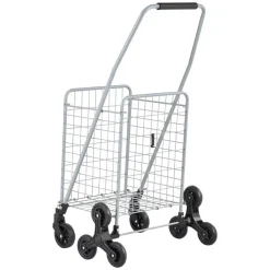 Foldable Stair Climber Cart 6 Wheel Shopping Trolley 45L Heavy Duty