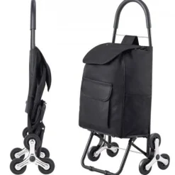 Foldable Stair Climbing Cart 36L Heavy Duty Shopping Hand Truck