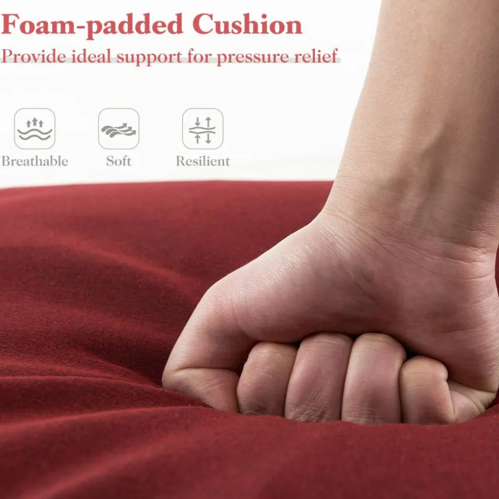 Folding Outdoor Chaise Cushion Pad with Adjustable Fixing Straps