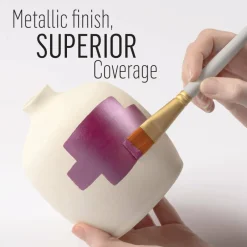 FolkArt® Metallic™ Jewel Tone Paint & Brush Kit