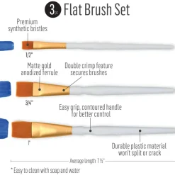 FolkArt® Metallic™ Jewel Tone Paint & Brush Kit
