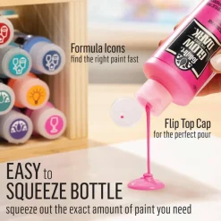 FolkArt® Neons & Glow-in-the-Dark 8 Color Acrylic Paint Set
