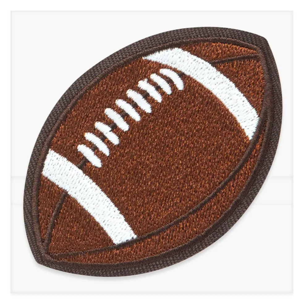 Football Embroidered Iron-On & Adhesive Patch by Make Market®