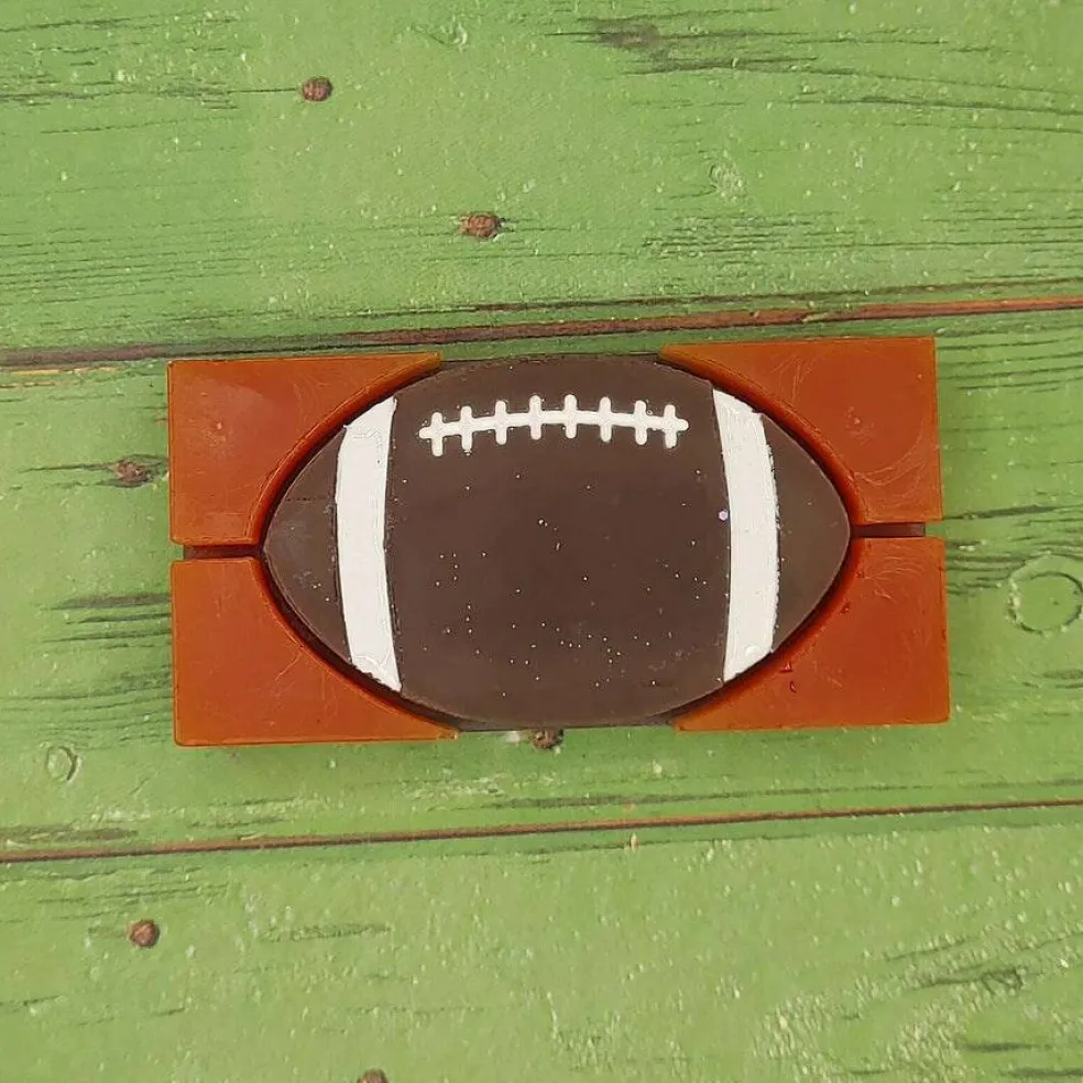 Football Snap Out Center Wax Melt Snap Bar Silicone Mold