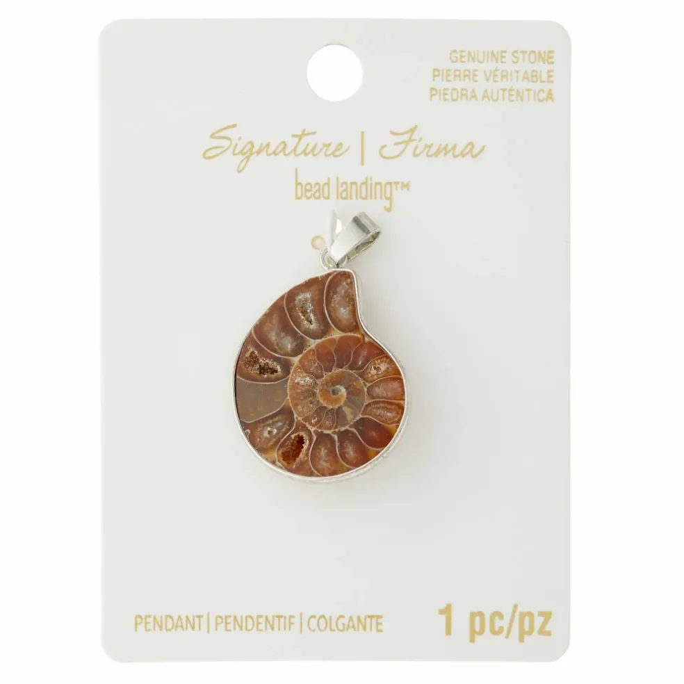 Fossil Shell Pendant by Bead Landing™