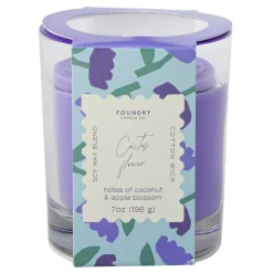 Foundry Candle Co. 7oz. Cactus Flower Stamped Scented Candle