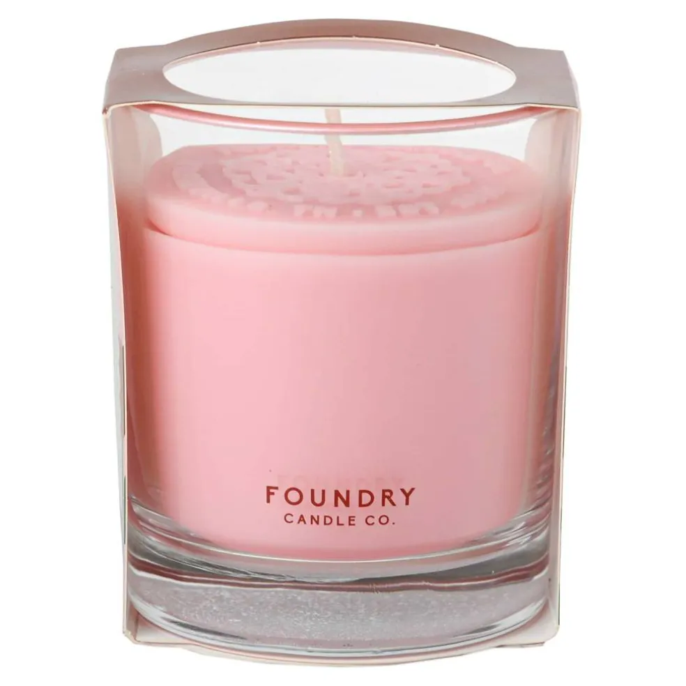 Foundry Candle Co. 7oz. Rosebud & Cedar Stamped Scented Candle