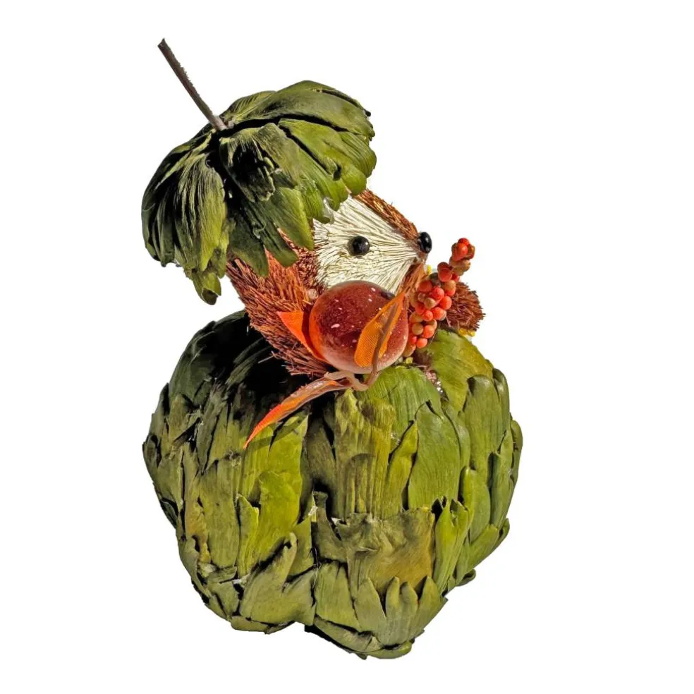 5.5" Fox in Artichoke House Decorative Animal by Ashland®