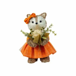 6" Fox in Orange Dress Decorative Animal by Ashland®