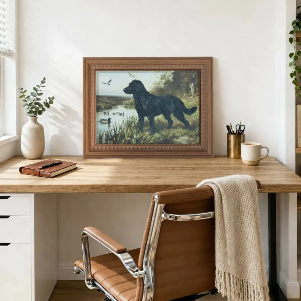 Framed Black Lab Wall Décor by Ashland®