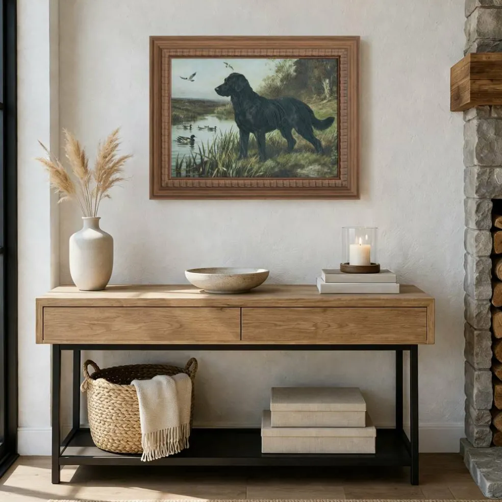Framed Black Lab Wall Décor by Ashland®