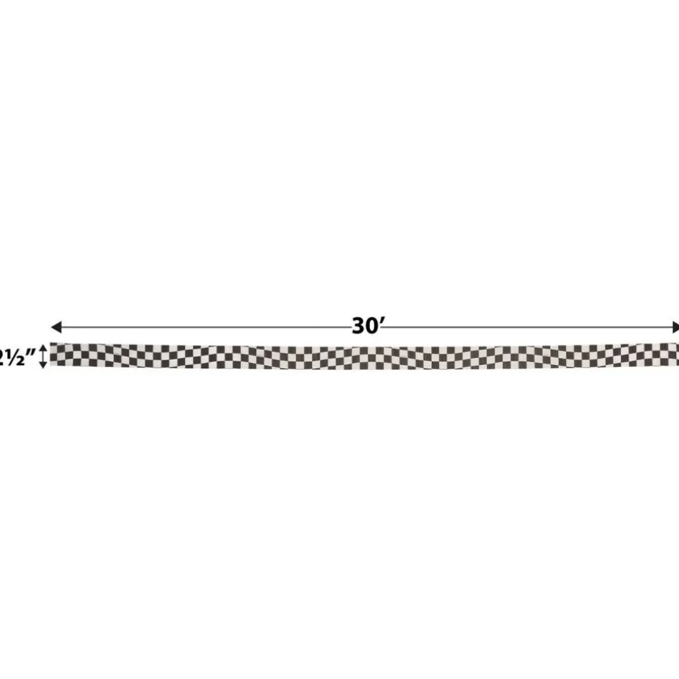 FR Checkered Party Crepe Streamer