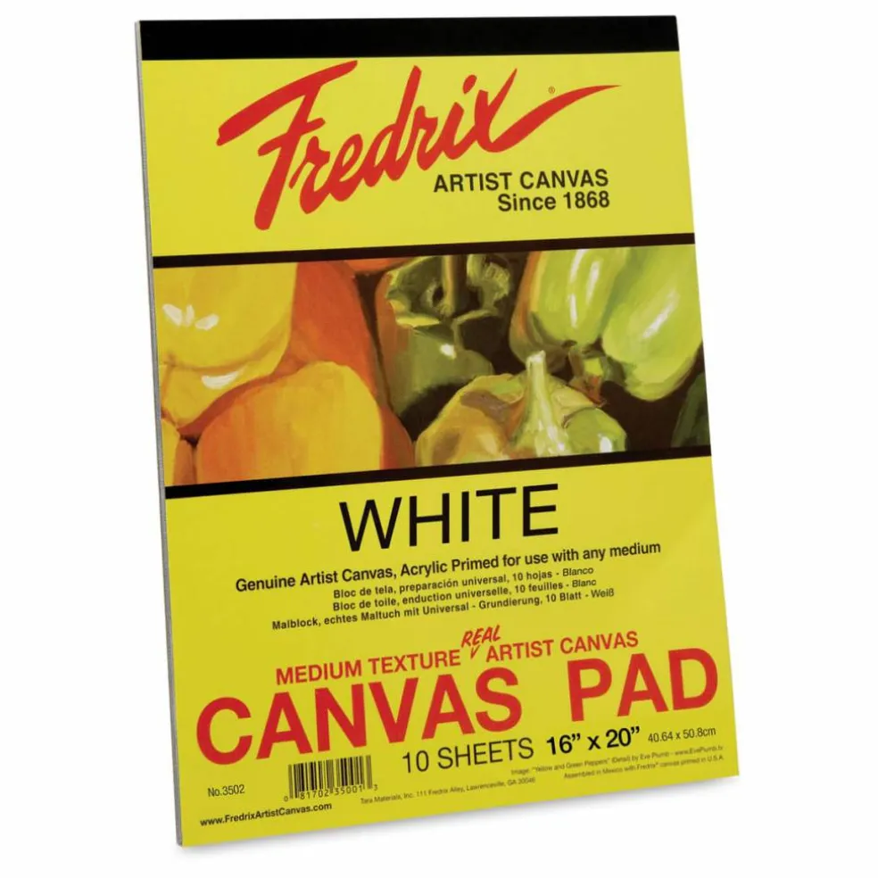 Fredrix Canvas Pad - 16" x 20", 10 Sheets
