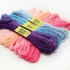 Friendship Bracelet String 50 Skeins Rainbow Color Embroidery Floss