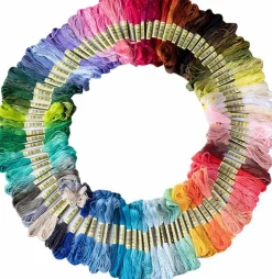 Friendship Bracelet String 50 Skeins Rainbow Color Embroidery Floss