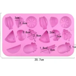 Fruit Shaped Chocolate Candy Silicone Mold
