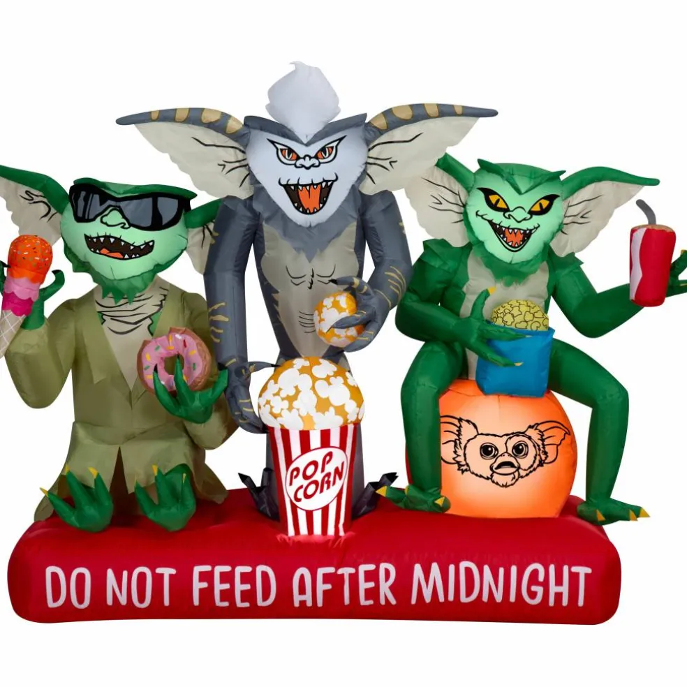 5.5ft. Airblown® Inflatable Gremlins Halloween Scene with Movie Snacks & Sign Lighted Décor