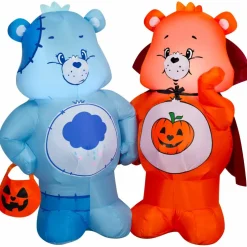 4ft. Airblown® Inflatable Grumpy Bear & Trick-or-Sweet Bear Lighted Décor