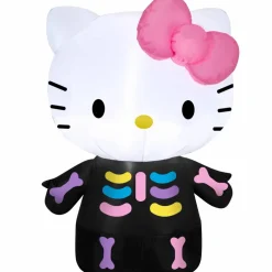 3ft. Airblown® Inflatable Halloween Hello Kitty Neon Skeleton