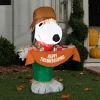 3.5ft. Airblown® Inflatable Thanksgiving Snoopy as Scarecrow