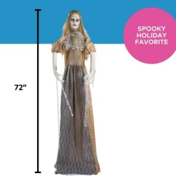 5.6 Ft. Animated Zombie Bride Outdoor Yard Decoration