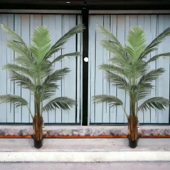 6ft Areca Palm Tree in Black Pot with 567 Realistic Leaves, Floral Home by Artificial Flowers