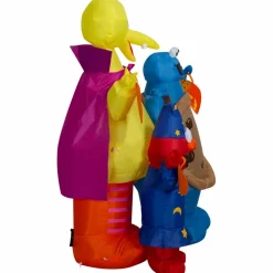 5ft. Ariblown® Inflatable Sesame Street Halloween Scene with Elmo, Big Bird & Cookie Monster Lighted Décor