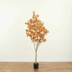7ft. Artificial Autumn Fall Eucalyptus Tree