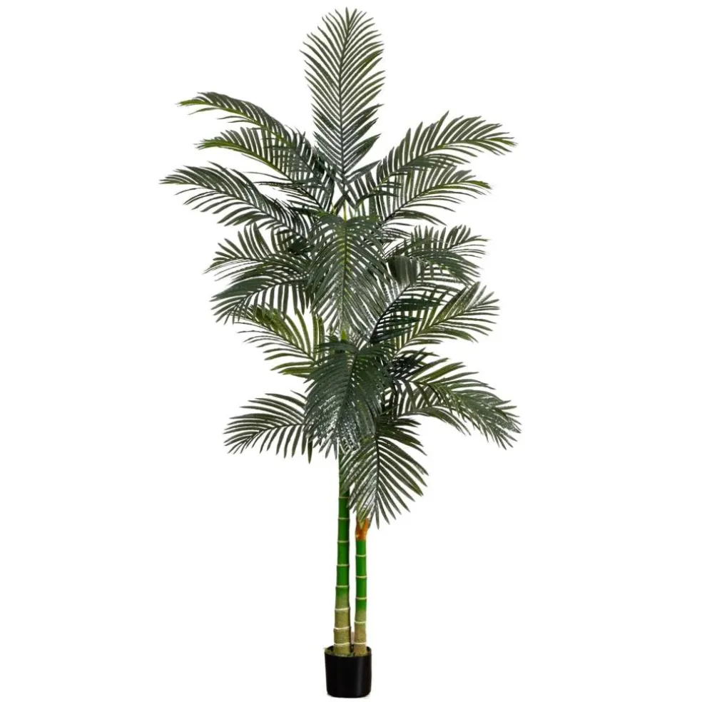 8ft. Artificial Golden Cane Palm Tree