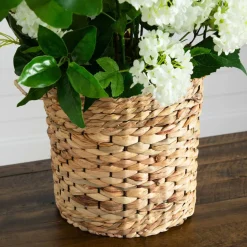 2.5ft. Artificial Mixed Flower Arrangement in Hyacinth Weave Basket