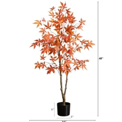 4ft. Autumn Japanese Maple Artificial Fall Tree
