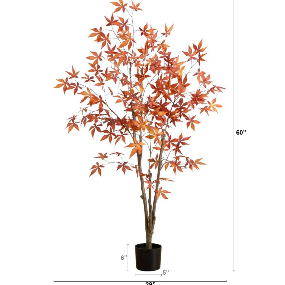 5ft. Autumn Japanese Maple Artificial Fall Tree