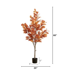 5ft. Autumn Oak Artificial Fall Tree